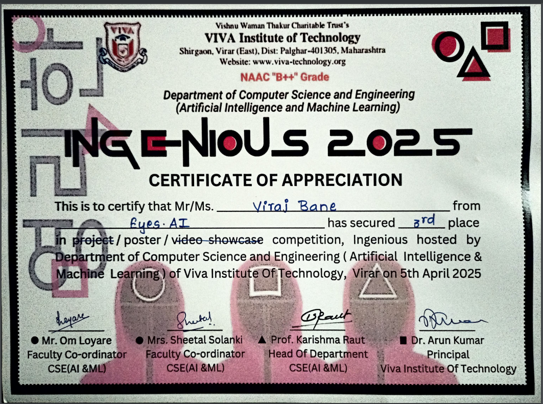 3rd Place – Poster Presentation Competition